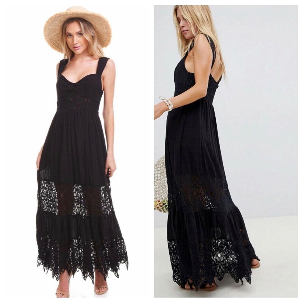 NEW Free People Caught your Eye Maxi Dress - Picture 1 of 11